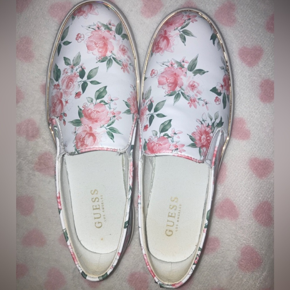 LISTING WILL BE REMOVED 5/7 Guess Floral Slip On Shoes